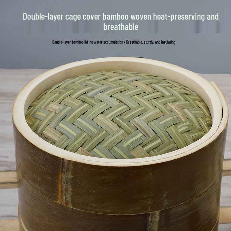 Homeglen Handmade Bamboo Dumpling Steamer