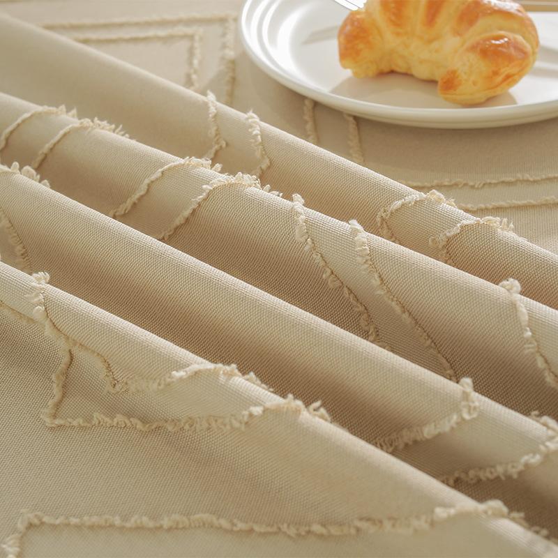 New Three-dimensional Rhombus Geometric Tablecloth Tablecloth Modern Simple Square Dining Table Cloth Multi-functional Cover Towel