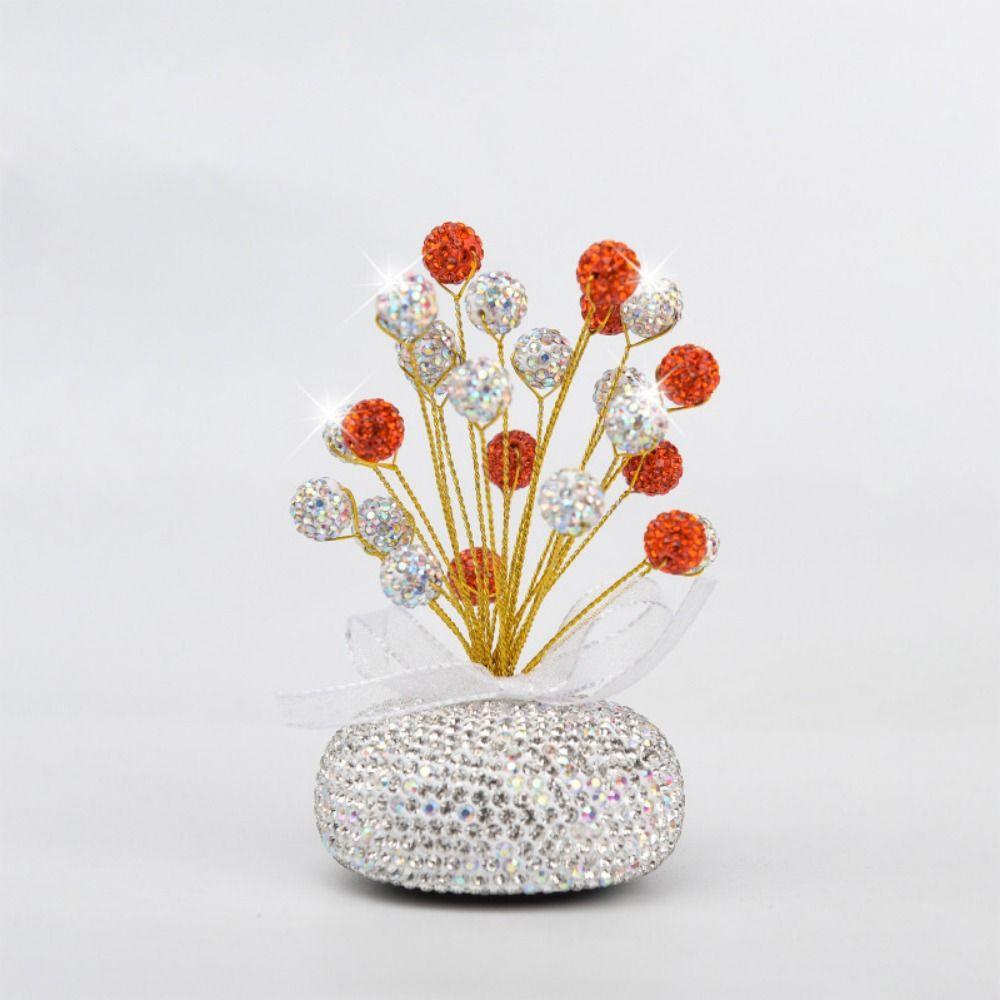 Self-adhesive Sticker Car Mounted Bling Vase Bling Design Full Star Dashboard Decoration  Women's