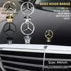 2025 Quente Para Estrela do capô Benz - emblema para capô de carro Logo cromado frontal marcação do capô para Mercedes Benz Classe C/E/S w163 w204 w211 w