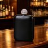 Classical Stainless Steel Square Drinking Flask With Leak Proof Rhinestones Lid Small Liquor Bottle Hip Flask For Parties And Outdoor Activity