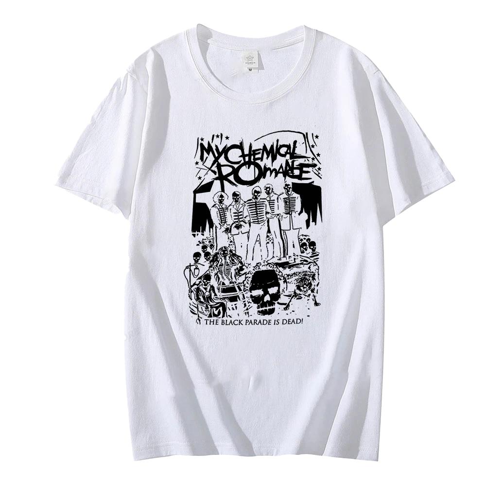 My Chemical Romance T Shirt women Fashion T-shirts Cool Hip Hop men Tshirt casiual Summer Vintage Anime Unisex Oversized Top Tee
