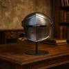 Handmade 16 Gauge Steel Black Barbuda Helmet with Stand Medieval Knight Armor Decorative