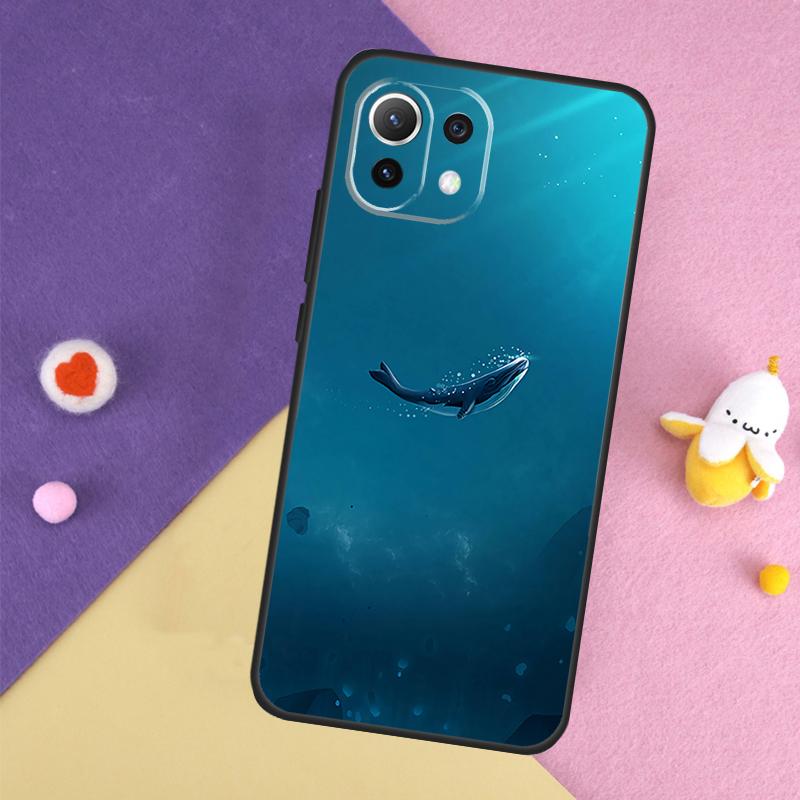 Ocean Whale Shark Swimming Case For Xiaomi 14T 11T 12T 13T Pro 13 14 15 Ultra POCO X7 Pro X3 X5 X6 F5 F6 M6 Pro Cover