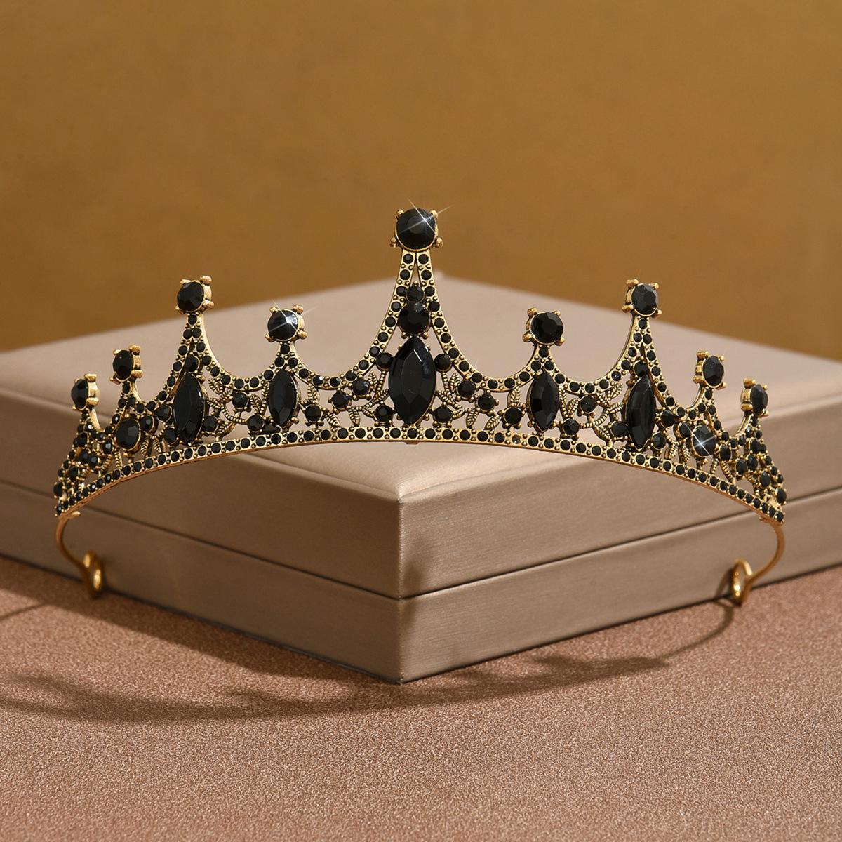 

Bridal Necklace Earrings Set Chain Wedding Necklace Accessories Crown Necklace Earrings Three-Piece Wedding Bridal Headdress