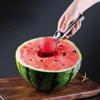 1PC Multifunktionale Eisportionierer Edelstahl Doppelzweck-Portionierer Obst Wassermelonenlöffel Ballportionierer Haushalts-Eiscreme-Werkzeuge