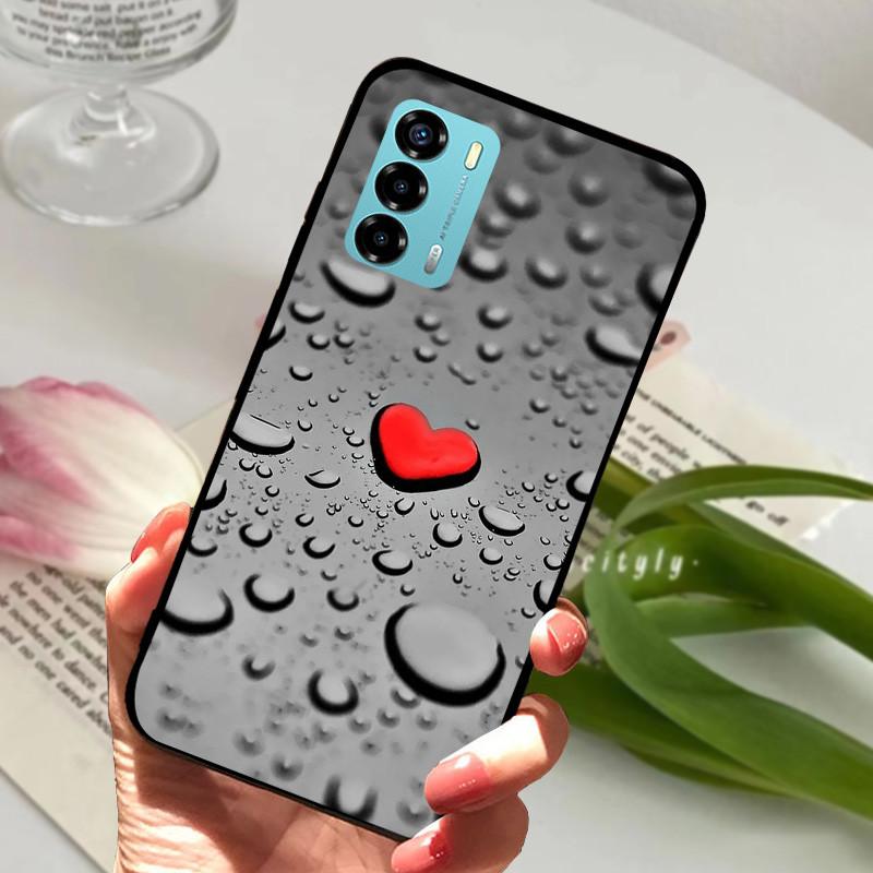 For ZTE Blade V40 Vita Case 8045 6.75" Animal Cartoon Soft Silicone Funda for ZTE Blade V40 Vita Phone Cover V40Vita Black Coque
