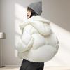 Pinghu Puff Down Jacket Women's Winter Short White Duck Down Women's Bread Clothing