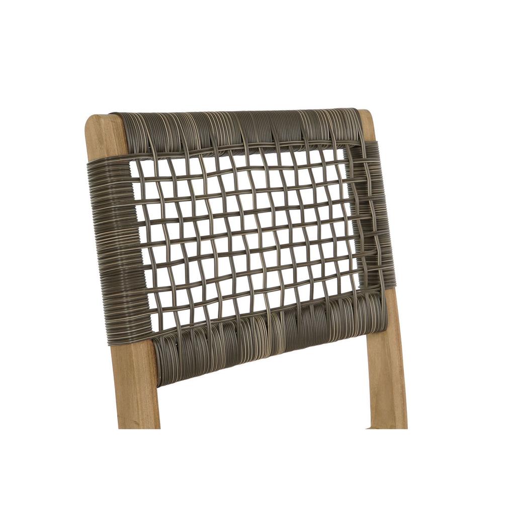 Table + 4 Chairs Set DKD Home Decor Teak 90 Cm 150 X 90 X 75 Cm