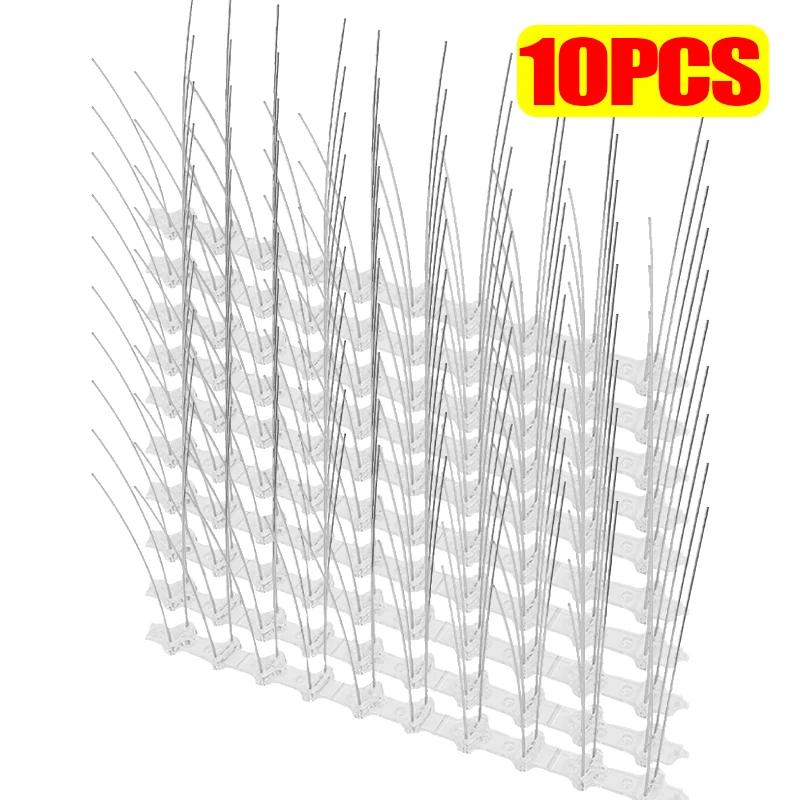 Stainless Steel Bird Repeller Pigeon Spikes Deterrent Wire Spikes Anti Bird Pigeon Squirrel Cat Repellent for Garden Fence Roof