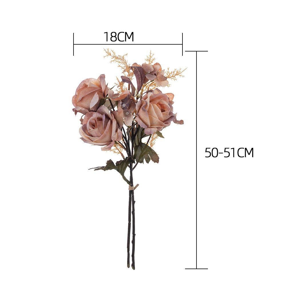 Artificial Rose Bouquets Artificial Flowers Rose Flower Branch Realistic Fake Rose For Wedding Home Decor