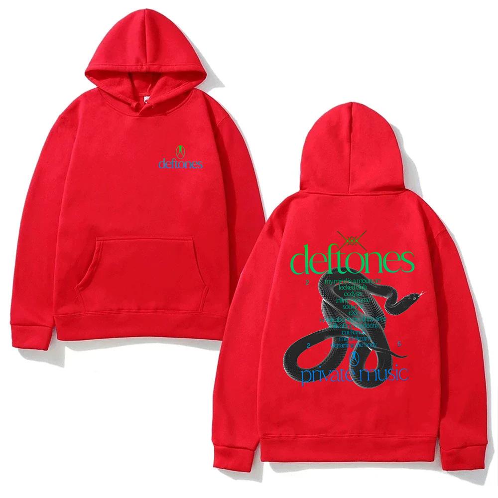 Private Music Tracklist HOODIE Deftones Singer's Same Style High Quality Harajuku Moletom with Hooded Fleece Comfortable Hoody