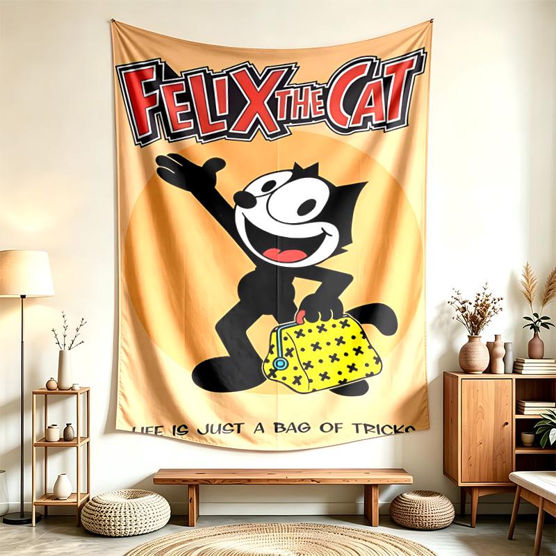 Felix the Cat (14) Tapestry Suitable For Decorating Homes Dorms And Bedrooms Soft To The Touch And A Perfect Gift For Friends And Family