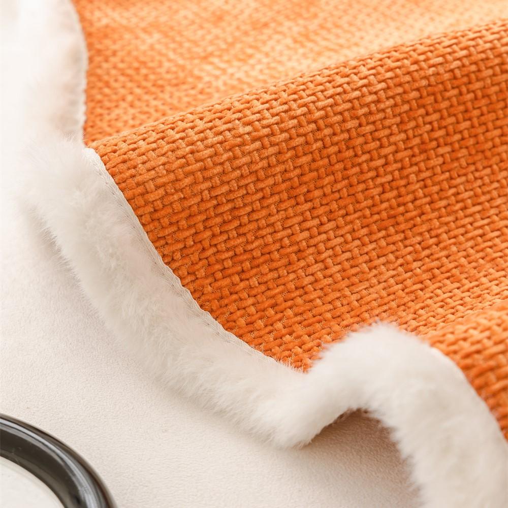 Vintage Unregelmäßigkeit Hahnentritt-Sofabezug Plüsch Sektionalcouch Rutschfester Sofabezug Einfaches einfarbiges Sitzkissen Frühling