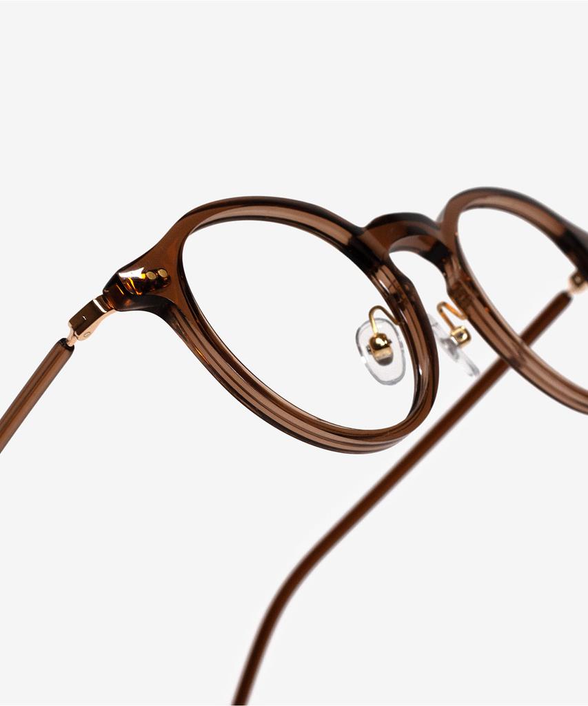 Weeoweeo Melo 03 Crystal Brown Blue Light Blocking Glasses