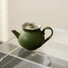 Retro and exquisite small and fresh ceramic teapot, embossed and hand-painted daisy, household Gongfu tea set with hand-held pot