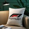 F1 Car Racing Pillow Case Plush Fabric Soft Pillowcase Double Sided Print Sofa Cushion Cover Throw
