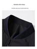 Men's Trendy Black Bomber Jacket with Baseball Collar