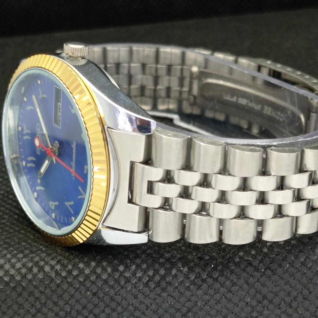CEAS BĂRBĂTESC AUTOMATIC SEIKO 5 SECOND HAND JAPONIA MECANISM AURIU RAR 575b-a305235-2 SKU575b-a305235
