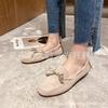 Schuhe Damen Frühling und Herbst neu vielseitig faul Schwangere flach Einzelne Schuhe Ein Pedal Damenschuhe