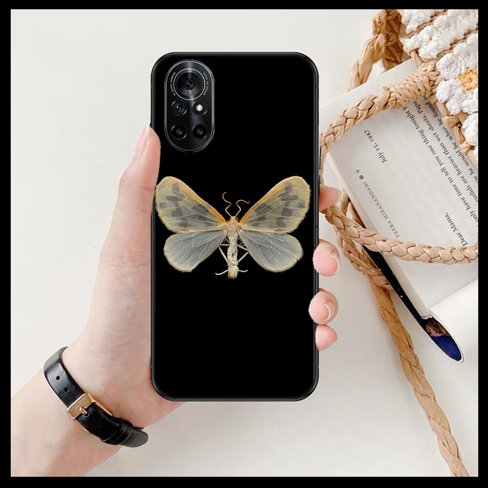 Schöne Schmetterlingsmuster Klare Handyhülle Für Huawei Honor 20 10 9 8A 7 5T X Pro Lite 5G Schwarz Etui Coque Hoesjes Comic Fas