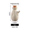 Ceramic Seasoning Jar Set: Chili, Soy Sauce, Vinegar, and Salt - Kitchen Moisture-Proof Containers.