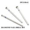 Diamond Nail Drill Bits T-shaped Disc-shaped Grinding Head Bits Small Nail Drill Head Tool for Salon Use