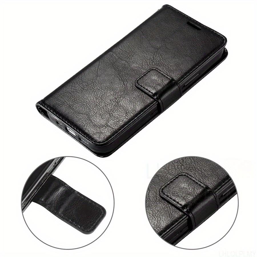 Flip PU Wallet Leather Case + Tempered Glass Screen Protector for Samsung Galaxy S25 Edge S24 Plus S23 Ultra S22 S21 S20 FE Card Holder & Kickstand