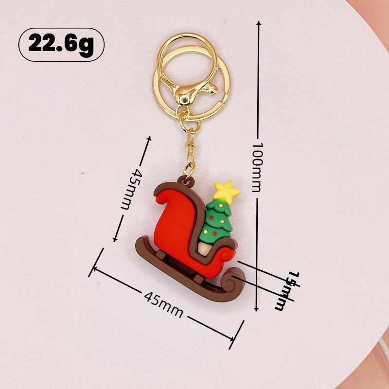 Cute Santa Claus Christmas Keychain Pendant - Backpack or Car Ornament & Children's Gift