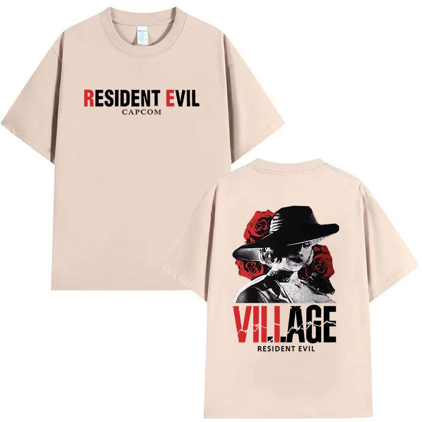 Heißes Spiel Resident Evil Merch T-Shirts Herren Damen Vintage Hohe Qualität Mode T-Shirt Sommer Baumwolle Übergroße T-Shirts Streetwear