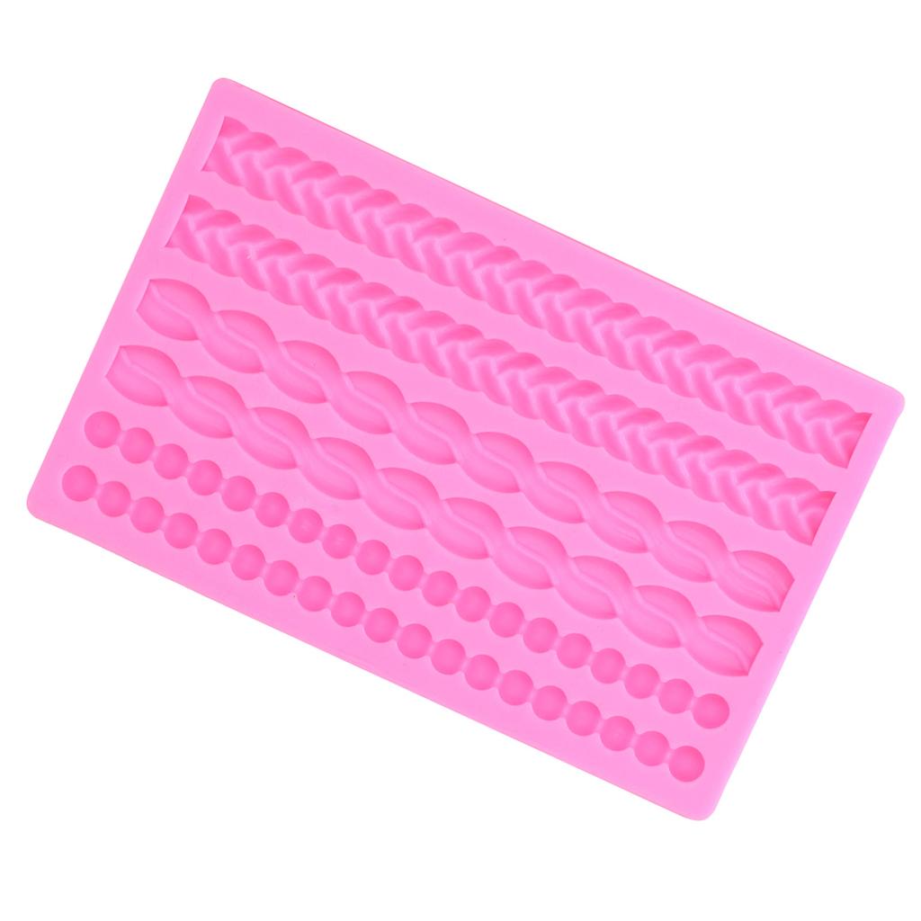 3 Dimensional Silicone Mold Woven Rope Pearl Shape Cake Mold Kitchen   Baking Mold