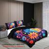 3pcs Sun and Moon face pattern printed bedding set 1*duvet cover+2*pillowcasefor teenagers and adult bedroom birthday gift