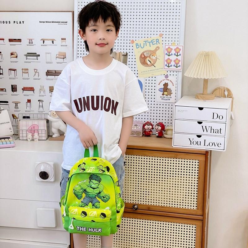 Kindergarten Baby Schoolbag Cartoon Animation Fashion Printing Boys And Girls Backpack Foreign Style Large Capacity Children'S Backpack
