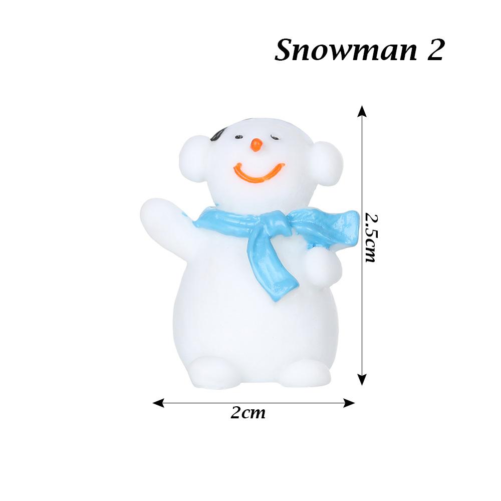 1PC Micro Landscape Toys Fairy Garden Home Decorations Deer Xmas Tree Miniature Snowman Christmas Figurines Santa Claus