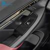 Real Carbon Fiber  Car Window Switch Panel Sticker LHD RHD Trim For BMW 5 Series i5 G60 G61 G68 2024 2025