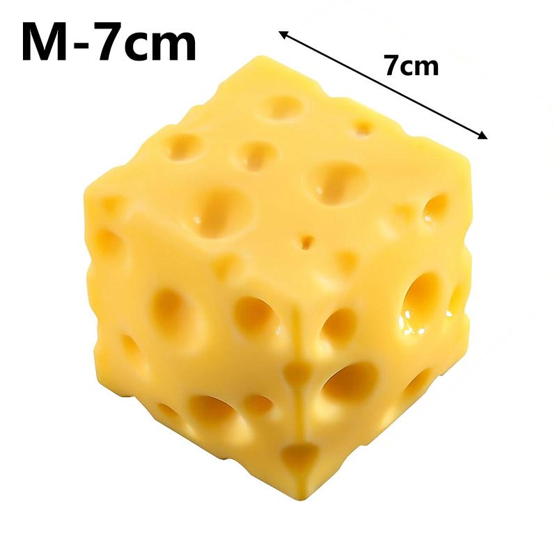 10cm Jumbo Kaas Squishy Speelgoed Squishy Kaasblok Stressverlichter Fidget Speelgoed Grote Maat Knijpspeelgoed voor Vakantie Verjaardag