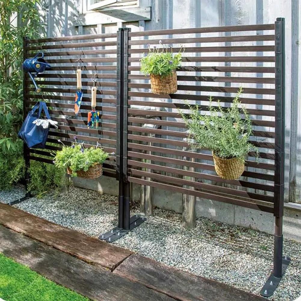 3 Ft W X 4 Ft H Metal Outdoor Privacy Screen PE-Coating Steel Pipes Privacy Fence Fence Panel for Outside Backyard Garden Patio