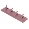 Wall Row Hook Punch Free Coat Key Holder Door Hat Hanger for Bathroom Wall Door Decor(Dark Salmon )
