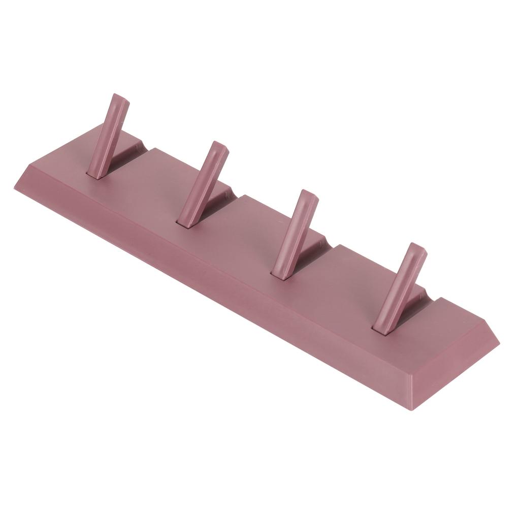Wall Row Hook Punch Free Coat Key Holder Door Hat Hanger for Bathroom Wall Door Decor(Dark Salmon )