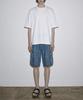 ZENSAI Cargo Half Denim Pants Blue