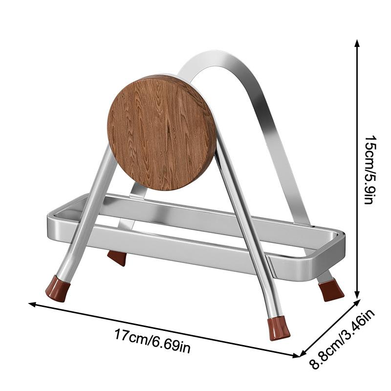 Multi-Purpose Stainless Steel Cutting Board Holder Rustproof Space Saving Chopping Board Durable Shelving Dish Stand