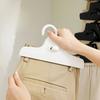 New Style Pants Clip Skirt Hangers Seamless Non Marking Hanging Trousers Storage Tools Rotatable Connectable Wardrobe Sorting