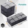 Metall Unendlichkeits Fidget Cube zur Linderung von Stress und Angstzuständen/ADHS, Fidget Finger Spielzeug Langlebiges Sensorisches Geschenk für Erwachsene Jugendliche