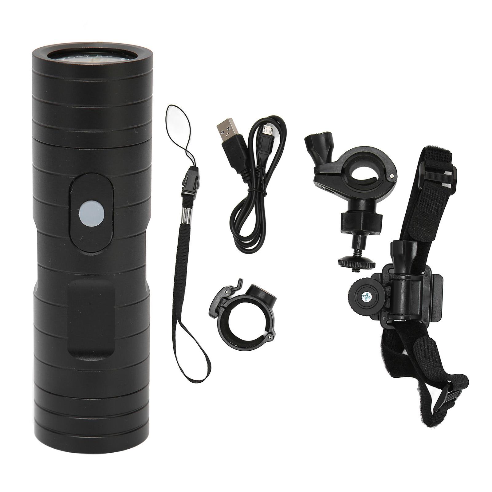 

Bike Helmet Camera Video Recorder with LED Light HD 1080P IP66 Waterproof Flashlight Helmet Camera