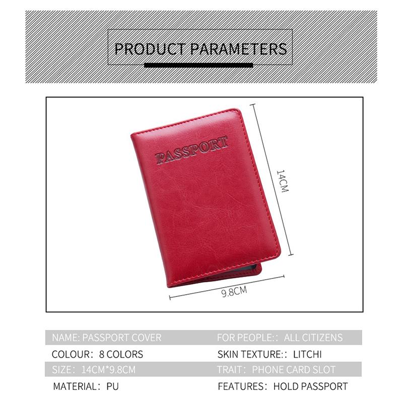 1Pc Travel Passport Cover Travel Id&Document Passport Holder Protector