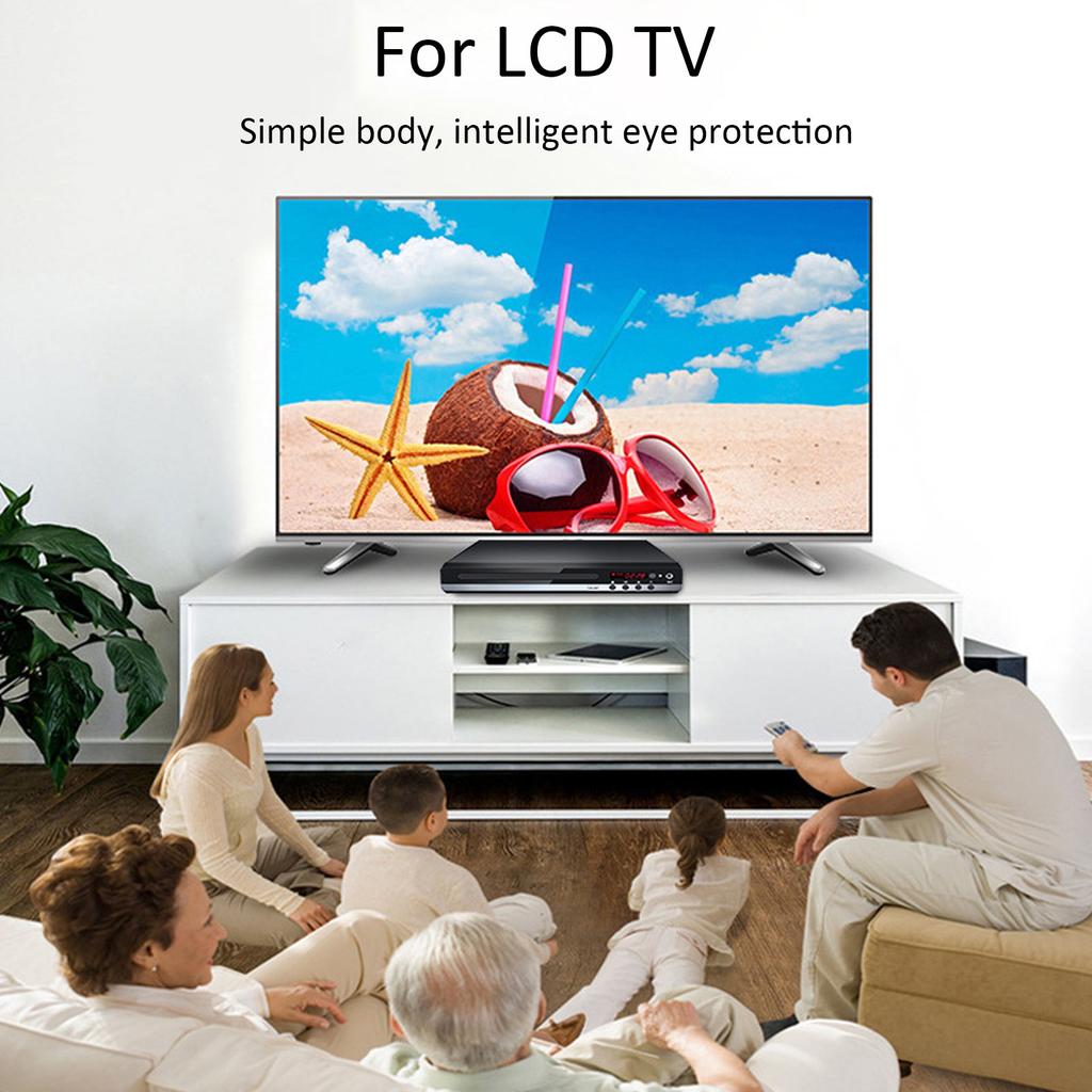 Compact DVD Player Mini DVD Player 1080P Support AV Output Remote Control HD Multimedia Interface DVD CD Player with USB Port