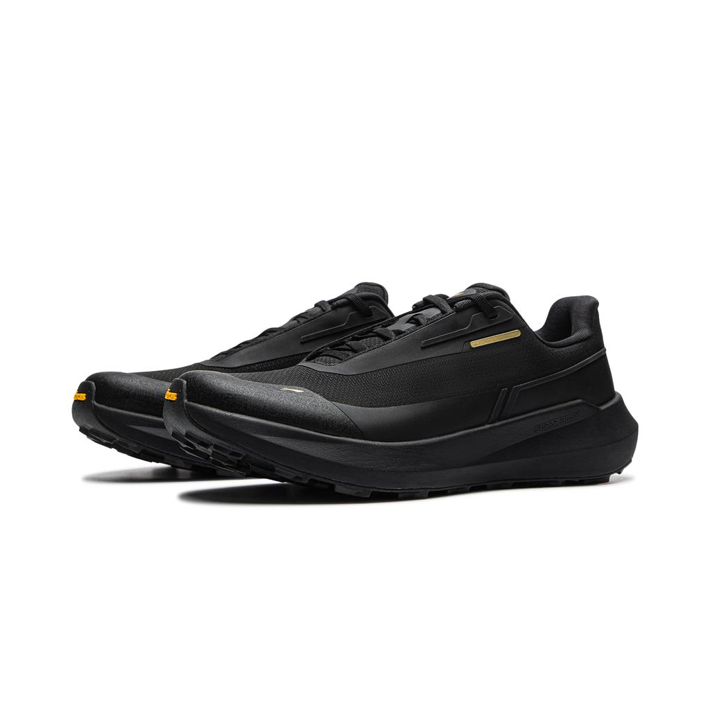 Li Ning Cushioning Slip Resistant Abrasion Resistant Breathable Support Rebound Low top Casual Shoes Unisex Black AGCW265-1