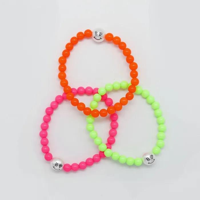 Pearl Smile Neon Ball Band Bracelet