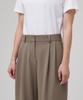 MUSINSA STANDARD WOMAN Women'S Real Wide Belted Slacks [Dusty Beige]
