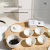 ZISIZ Disposable Rice Husk Travel Teacup